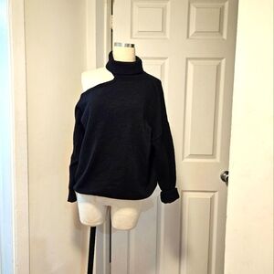 Cutout Mockneck Off Shoulder Sweater NWOT